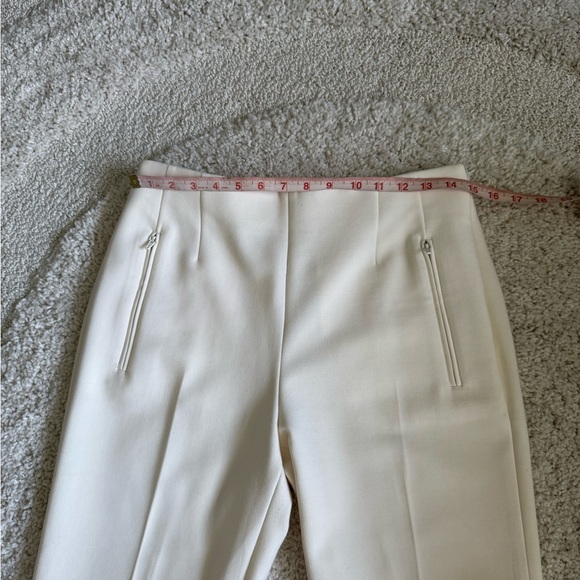 Club Monaco Cream Ivory Pleated Ankle Pants Trousers Size 6 - Picture 10 of 12